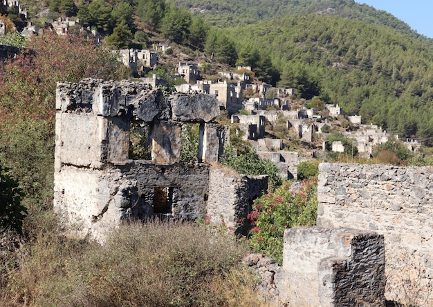 Abandoned village in Turkey Fethiye Kayakoy