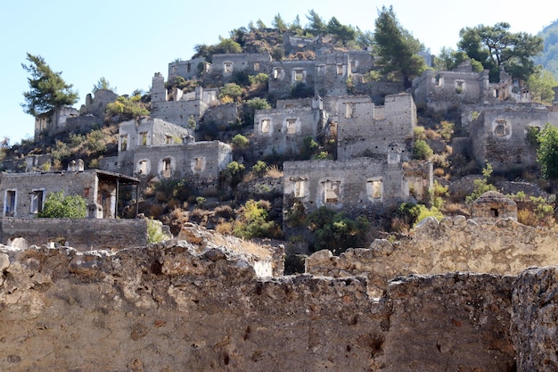 Abandoned village in Turkey Fethiye Kayakoy