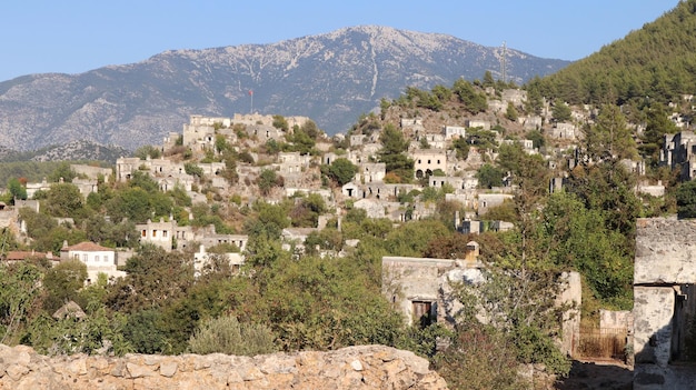 Abandoned village in Turkey Fethiye Kayakoy