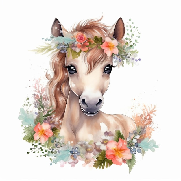 About Cute Baby Horse Sublimation Clipart