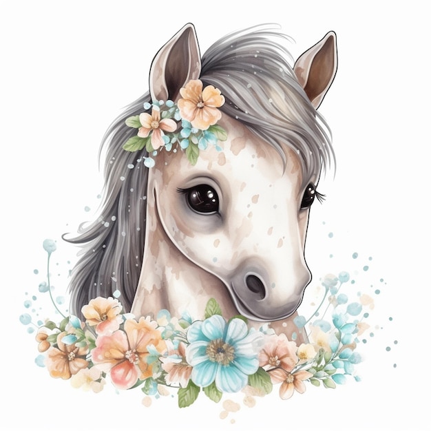 About Cute Baby Horse Sublimation Clipart