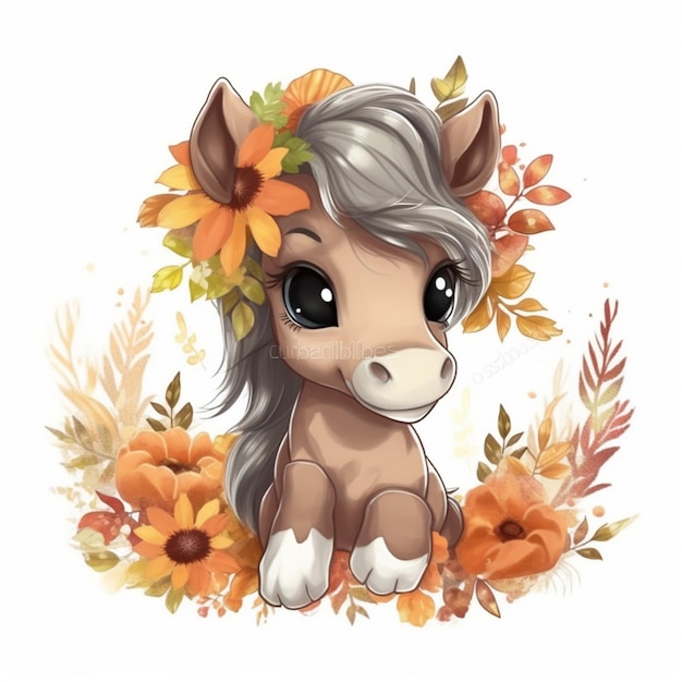 About Cute Baby Horse Sublimation Clipart