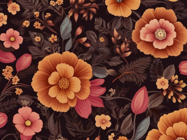 About Flower Pattern Design Graphic