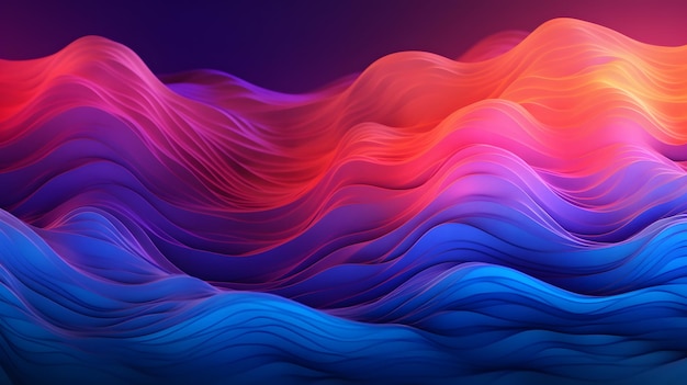 Abstrac waves background AI Generated