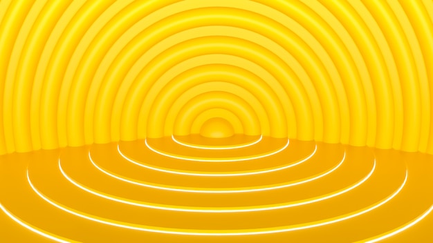 Abstract 3d background with round stripes.