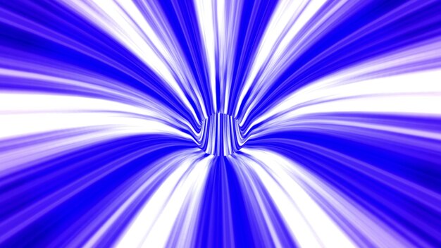 Photo abstract 3d blue tunnel picture