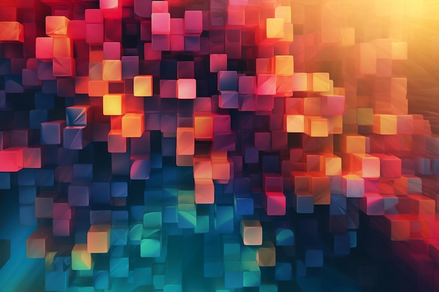 Abstract 3d colorful pattern background banner or wallpaper