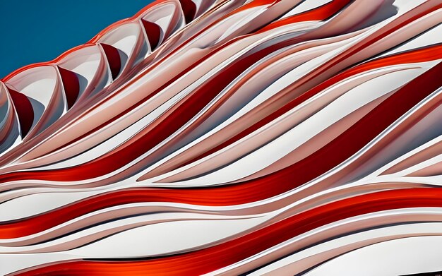 Photo abstract 3d colorful wavy background