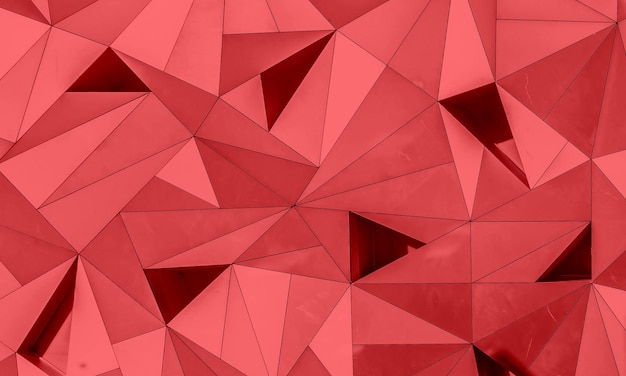 Abstract 3d geometric background design Hard Warm Cocktail Red Color