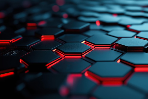 Photo abstract 3d hexagon background