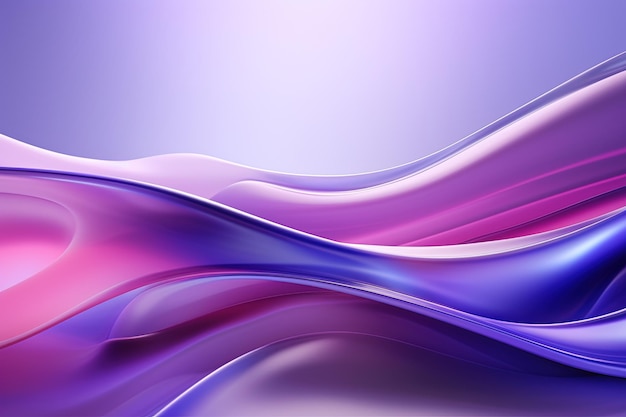 Abstract 3D image of digital wave purple gradient background