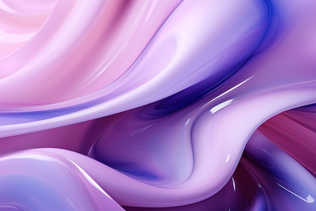 Abstract 3D image of digital wave purple gradient background