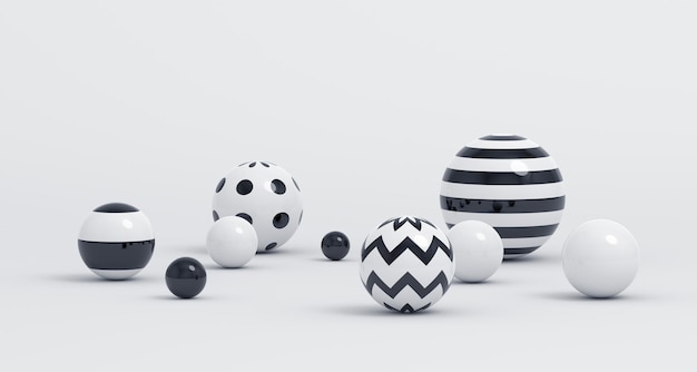 Abstract 3D Render of Spheres