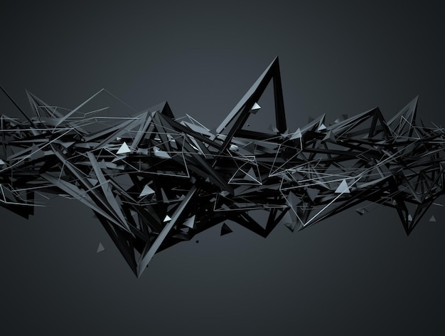 Abstract 3D Rendering of Chaotic Structure