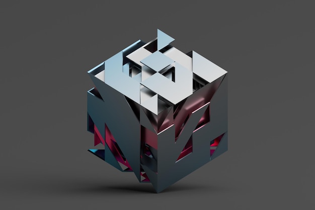 Abstract 3D Rendering of Geometric Shapes