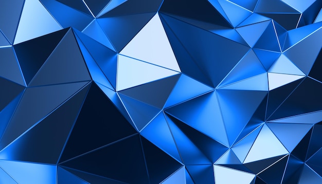 Abstract 3D Rendering of Polygonal Background