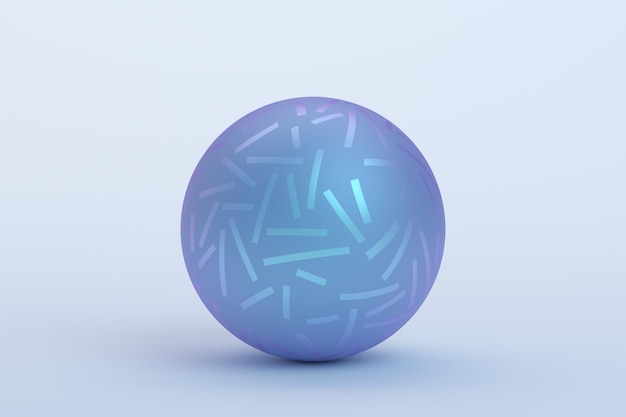 Abstract 3D Rendering of the Sphere