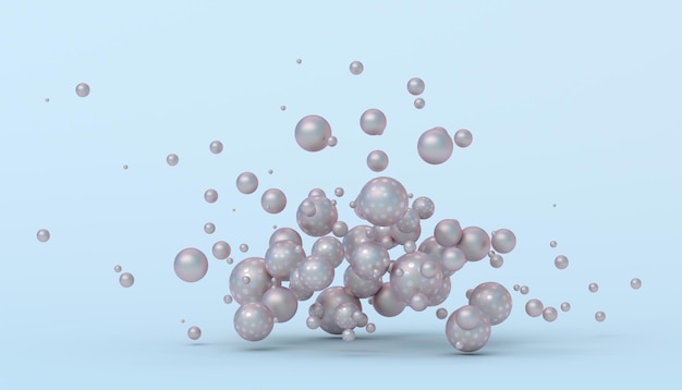 Abstract 3D Rendering of Spheres