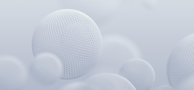 Abstract 3D Rendering of Spheres