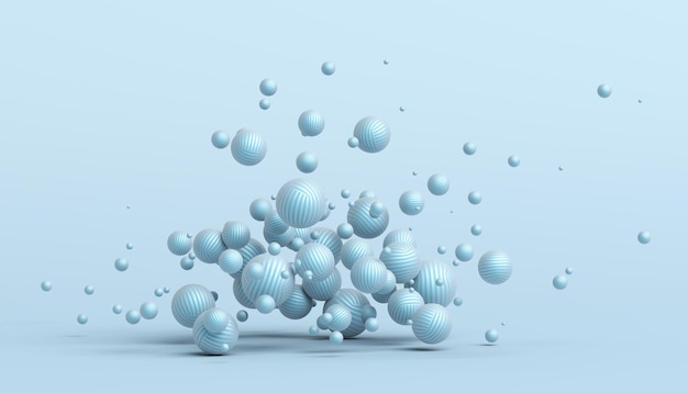 Abstract 3D Rendering of Spheres