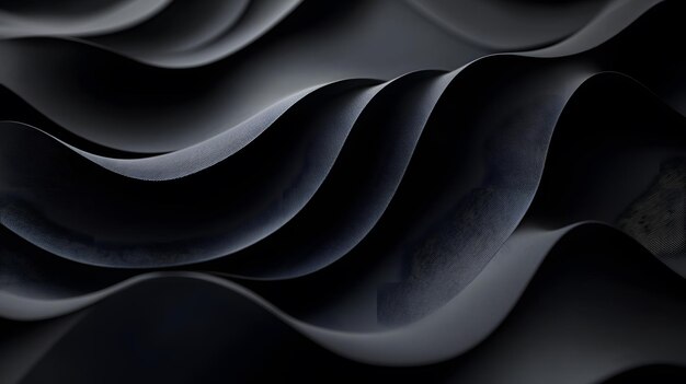 Abstract 3D Sculptural Form with Fluid Organic Curves in Monochromatic Gray Tones Against a Textured Dark Background for Modern Art and Design Concepts