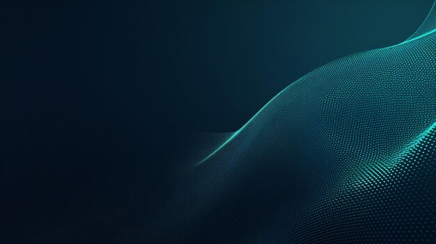 Photo abstract 3d teal blue flow wave background digital data structure future mesh or soundgrid