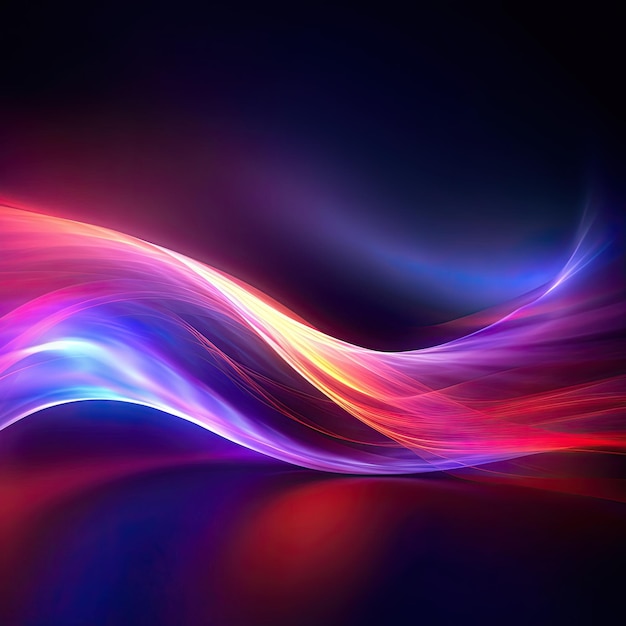 Abstract 3D Wave Background for Business technology wallpaper Generative AI