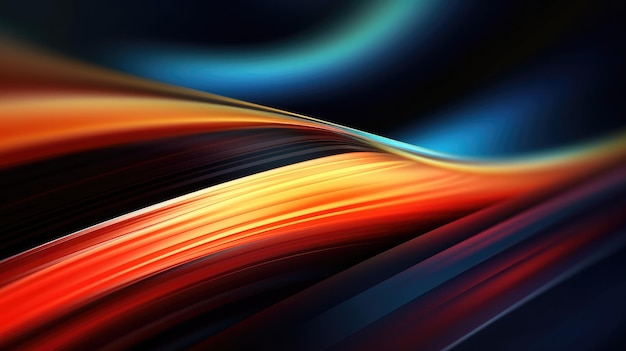 Abstract 3D Wave Background for Business technology wallpaper Generative AI