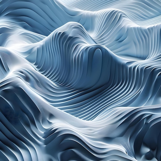 Abstract 3d waves background