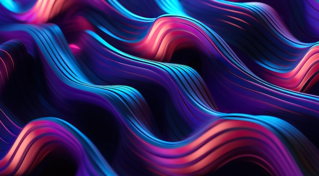 abstract 3d waves background