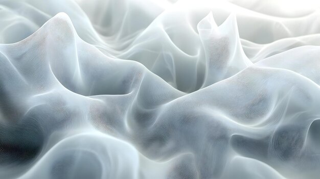 Photo abstract 3d wavy lines background