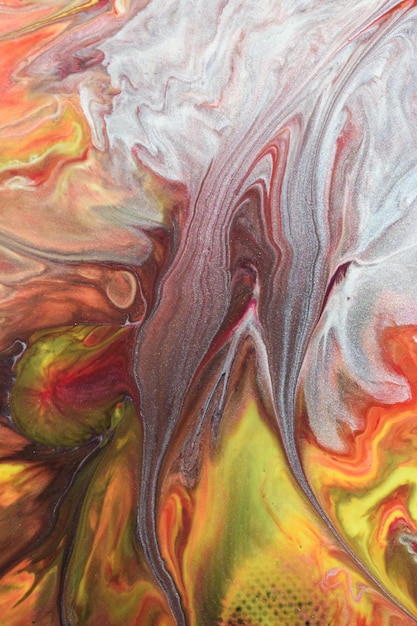 Abstract acrylic painting closeup