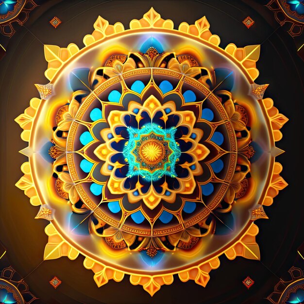 Abstract antic mandala Psychedelic mandala design Abstract fractals background