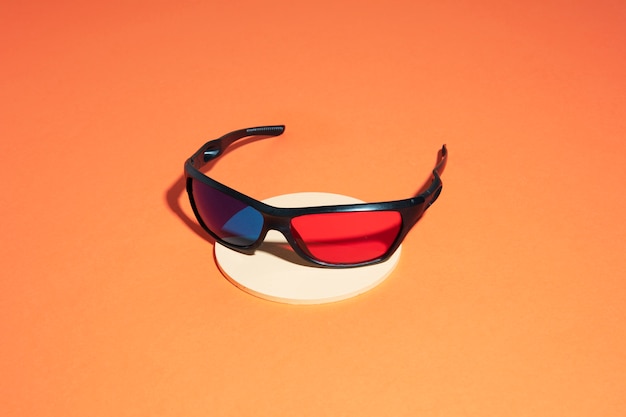 Abstract arrangement of 3d glasses