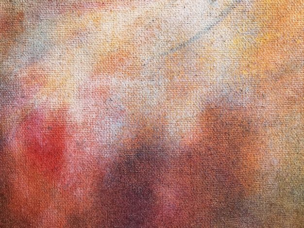 Photo abstract art background dark red and beige colors. watercolor painting on canvas with gradient.