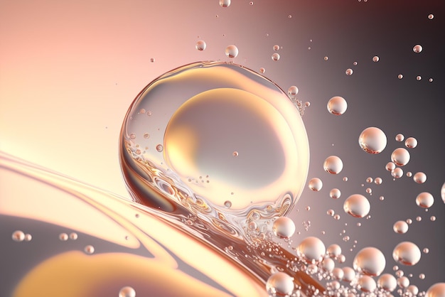 abstract art bubbles background