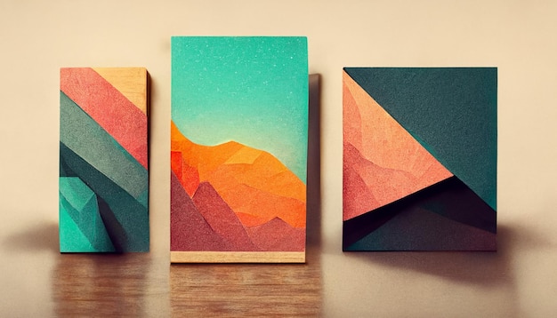 Abstract art for mockup background image template