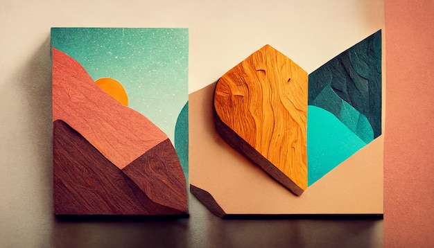 Abstract art for mockup background image template