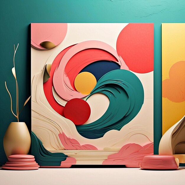 abstract art mockups