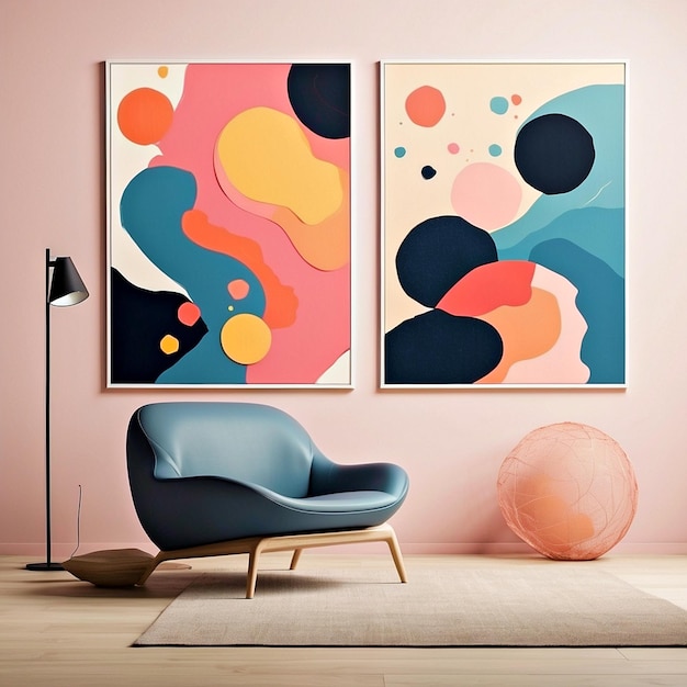 abstract art mockups