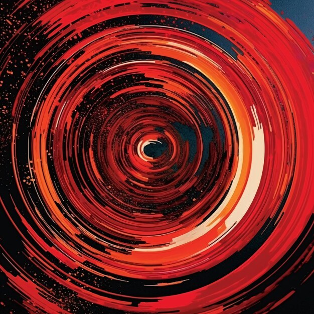 Abstract Art Red Vortex