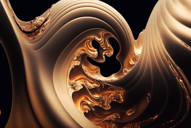 abstract art wave luxury concept background