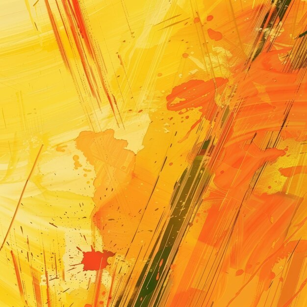 Photo abstract art in yellow and orange