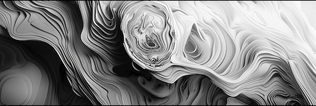 Photo abstract artwork inspired by nature in grayscale