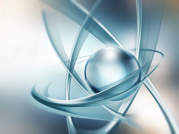 Abstract atom close up as a scientific background