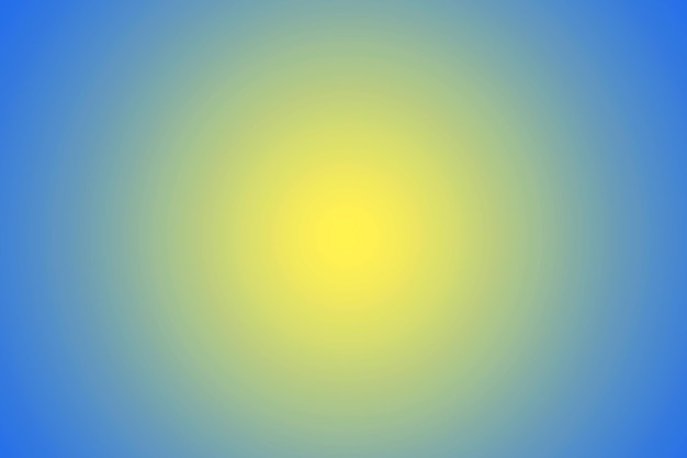 Abstract Backdrop of Gradient Blue and Yellow Radial Beam