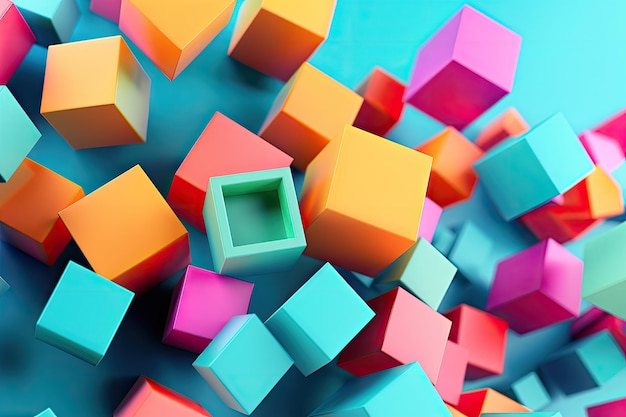 Abstract background 3d render modern geometric design