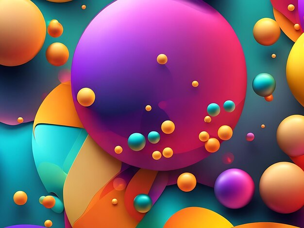 Abstract Background 3d style Ai generate