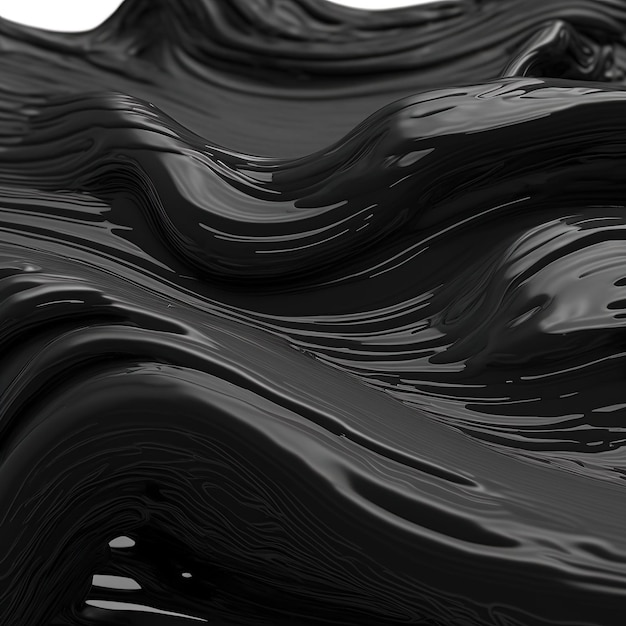 Abstract background Beautiful strokes of black paint as a closeup 3d rendering. raster illustration