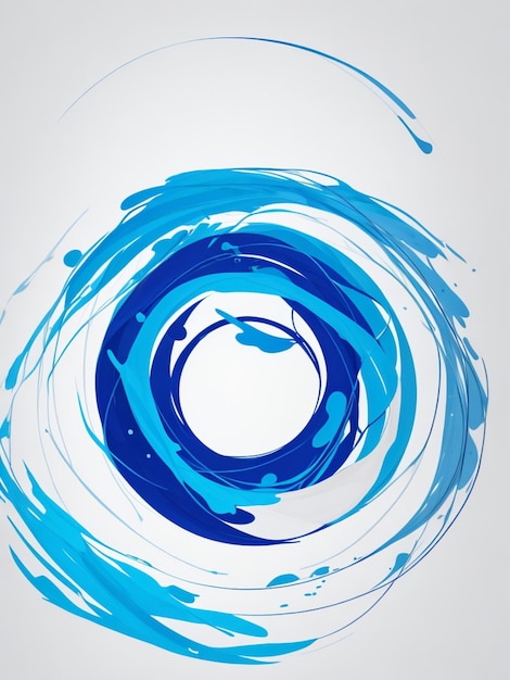 Abstract background blue eye with white circle